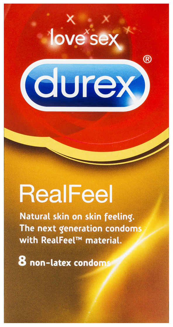 Durex Real Feel Condoms Natural Skin Feeling 8 Pack