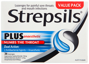 Strepsils Plus Anaesthetic Lozenges 36 Pack